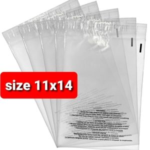 30 Clear poly bags. Size 11x14